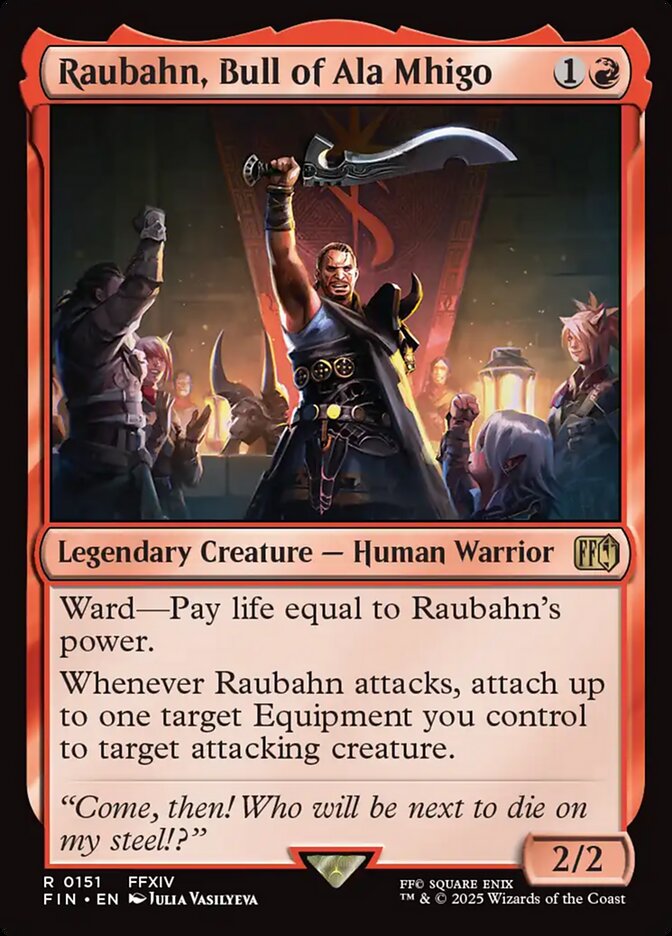 Raubahn, Bull of Ala Mhigo, Final fantasy Card Art
