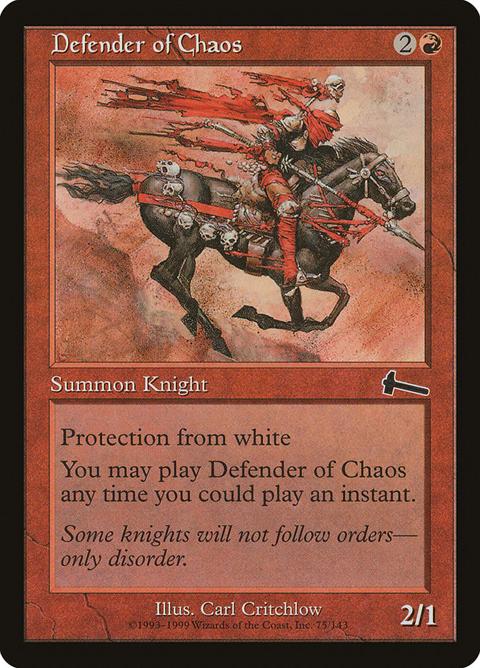 Defender of Chaos, Urza&