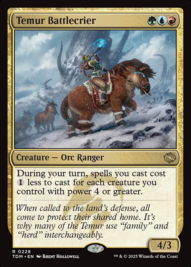 Temur Battlecrier, Tarkir: dragonstorm Card Art