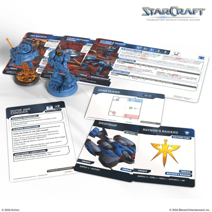 Starcraft TMG - Terran - Jim Raynor &amp; Point Defense Drone