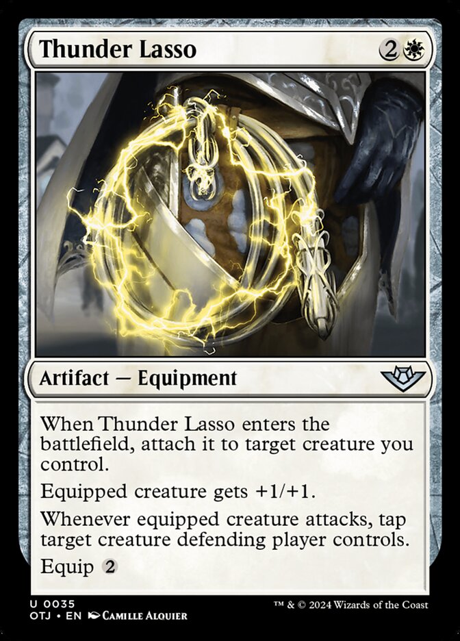 Thunder Lasso, Outlaws of thunder junction Card Art