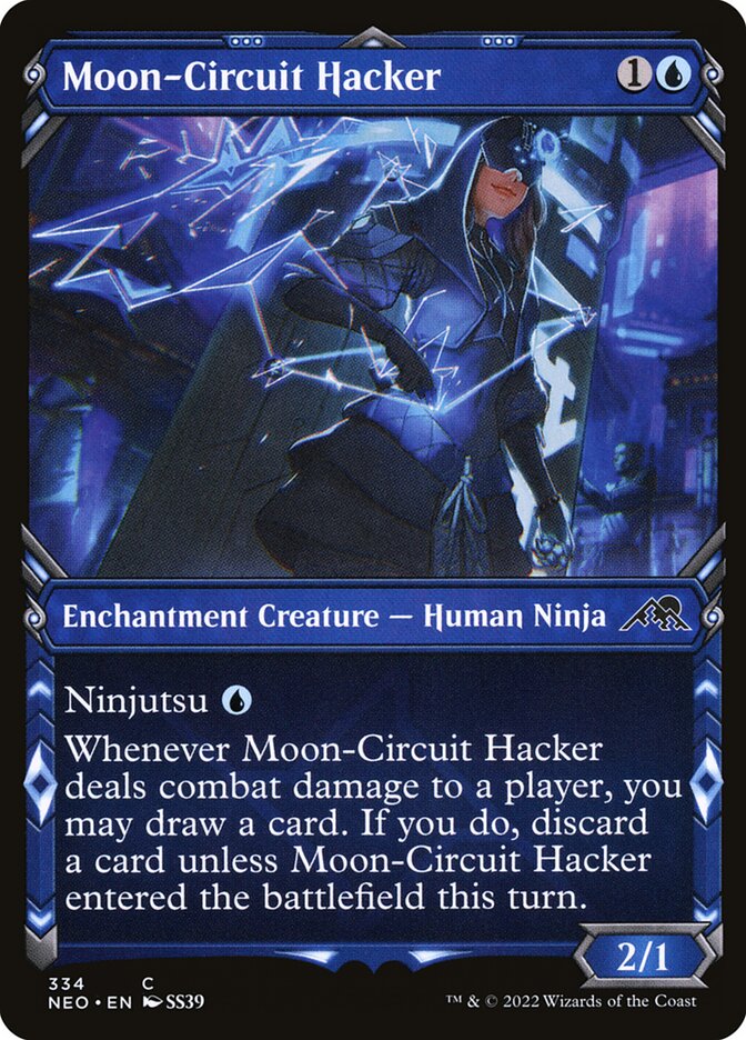 Moon-Circuit Hacker, Kamigawa: neon dynasty Card Art