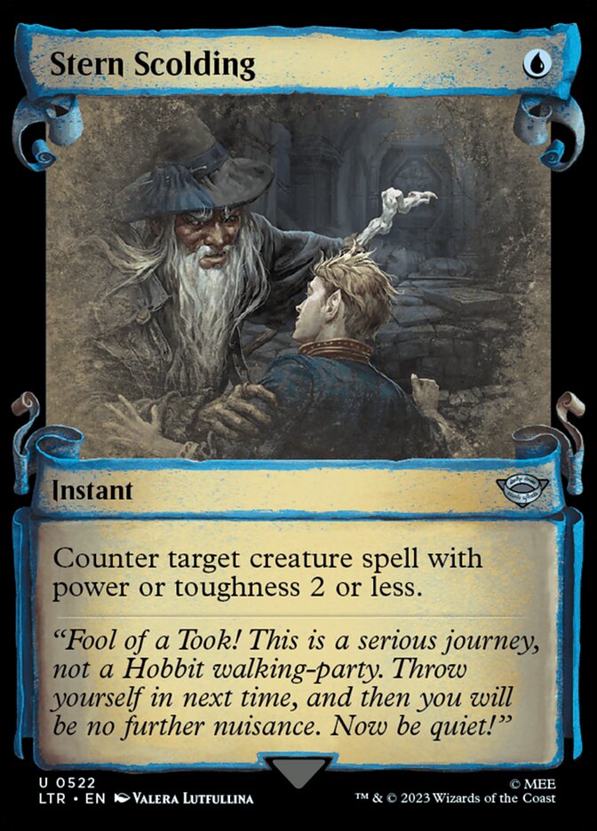 Stern Scolding, The lord of the rings: tales of middle-earth Card Art