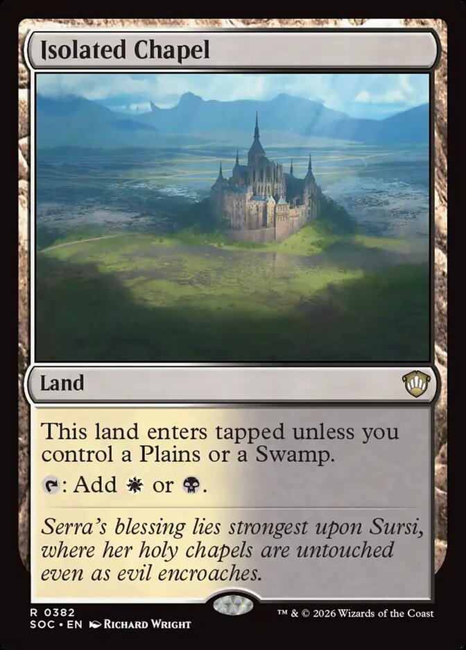 Isolated Chapel, Secrets Of Strixhaven Commander Card Art