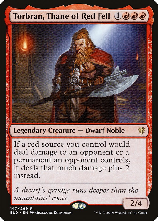 Torbran, Thane of Red Fell, Throne of eldraine Card Art