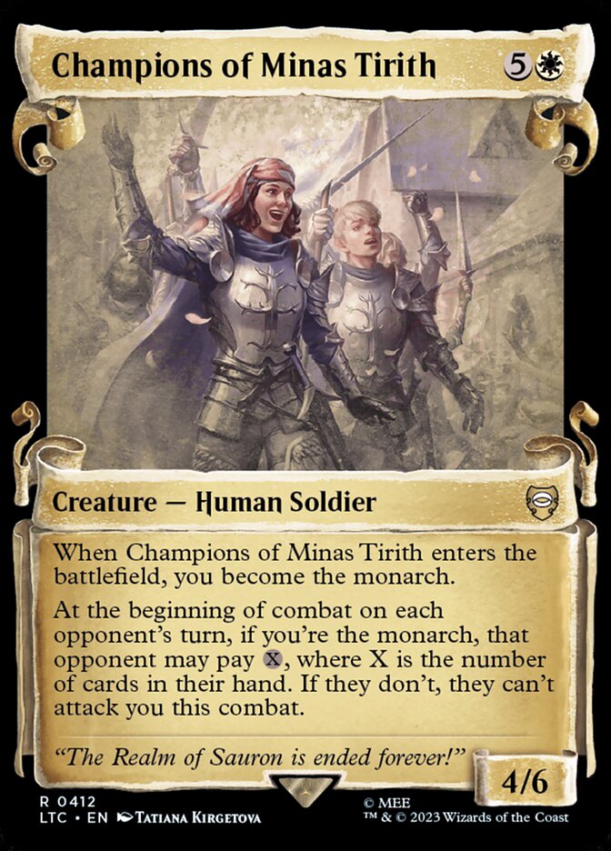 Champions of Minas Tirith, Tales Of Middle-Earth Commander Card Art