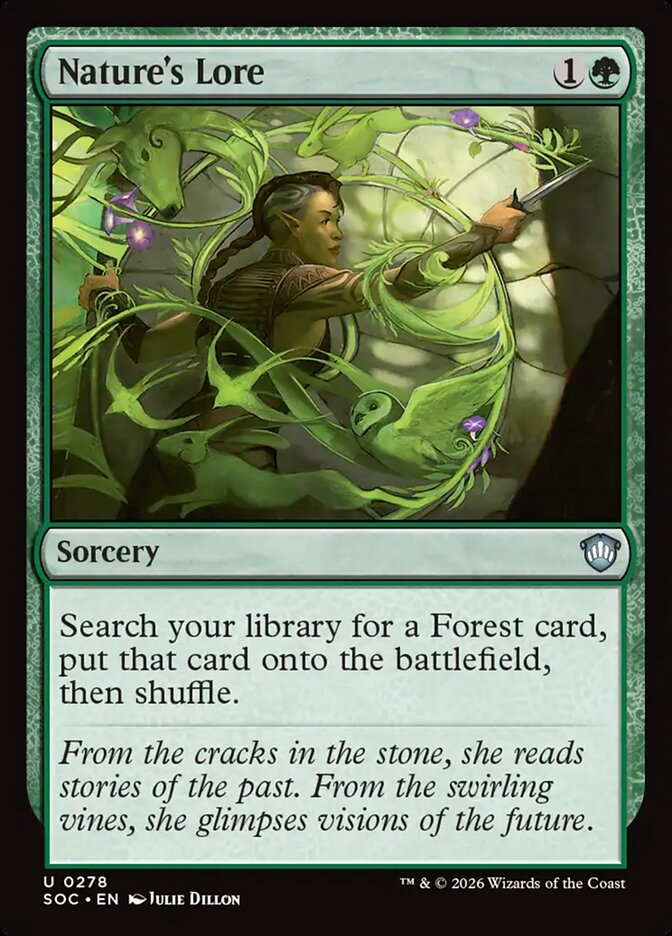 Nature's Lore, Secrets Of Strixhaven Commander Card Art