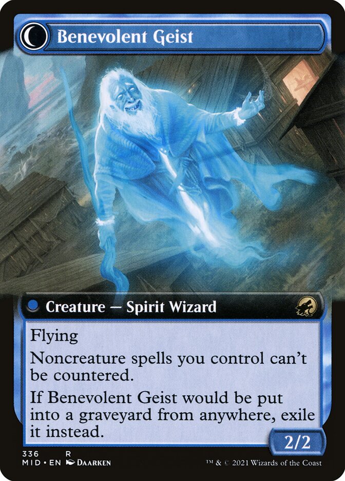 Malevolent Hermit // Benevolent Geist, Innistrad: Midnight Hunt Card Art