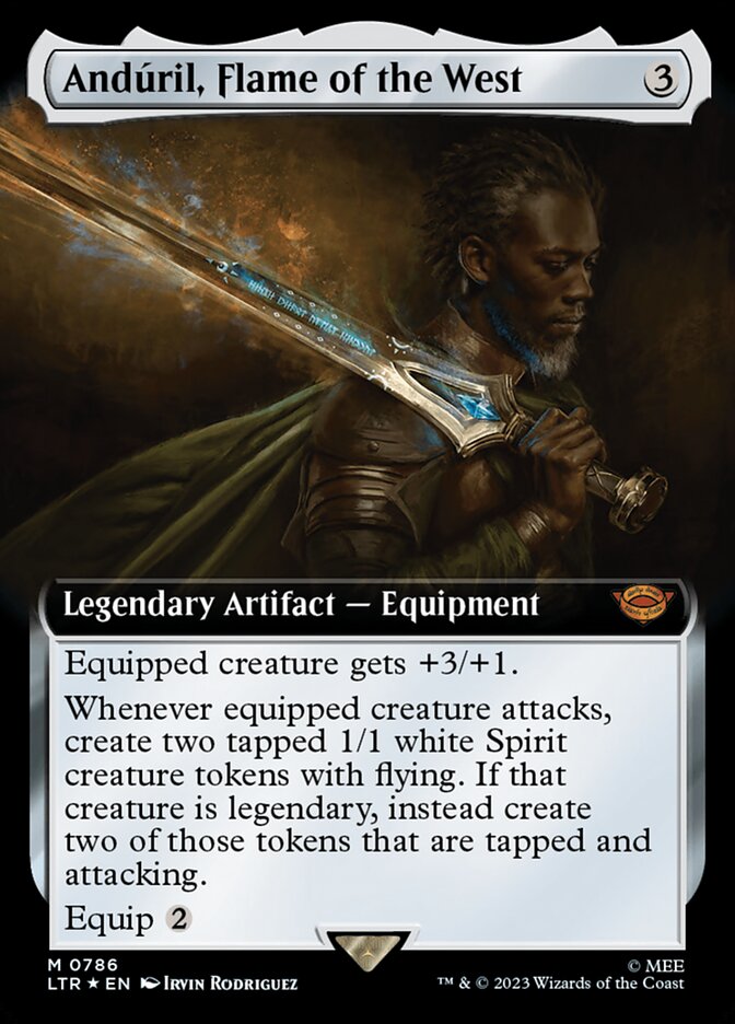 Andúril, Flame of the West, The Lord Of The Rings: Tales Of Middle-Earth Card Art