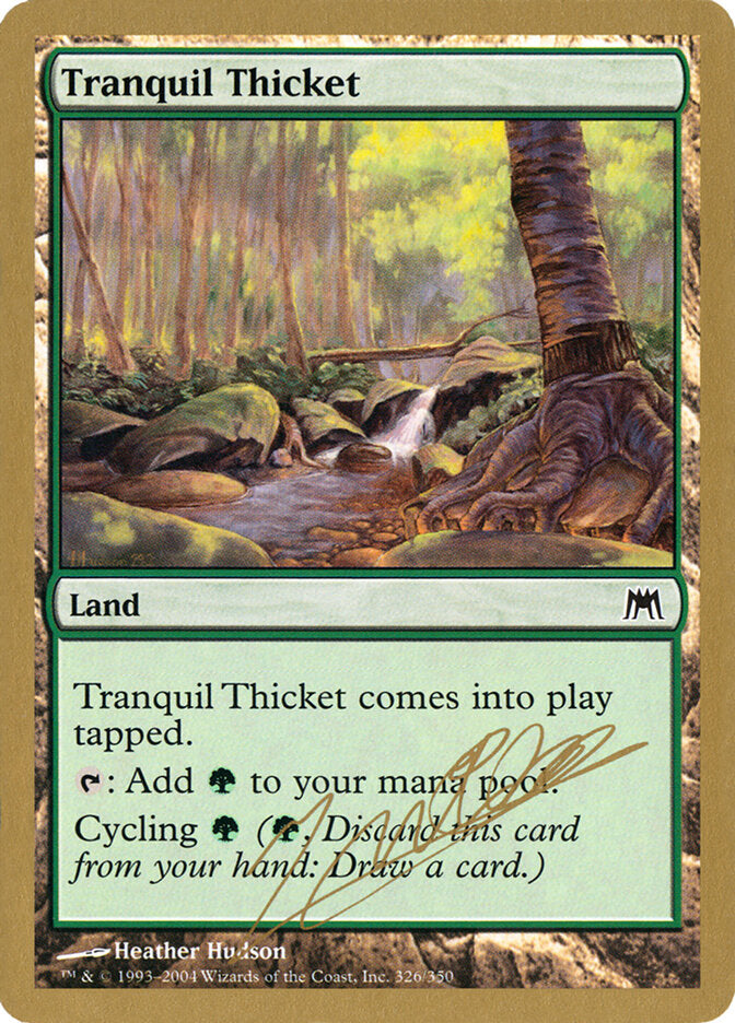 Tranquil Thicket, World Championship Decks 2004 Card Art