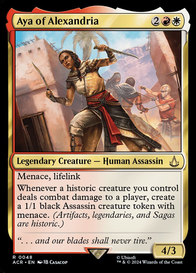 Aya of Alexandria, Assassin&
