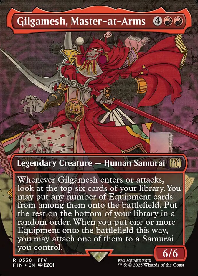 Gilgamesh, Master-at-Arms, Final fantasy Card Art