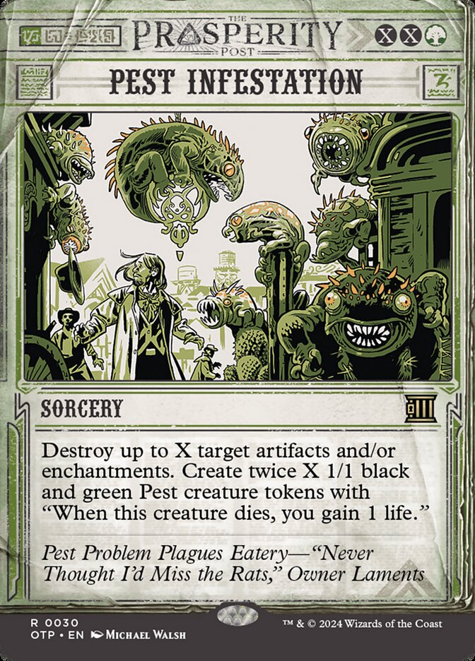 Pest Infestation, Breaking News Card Art