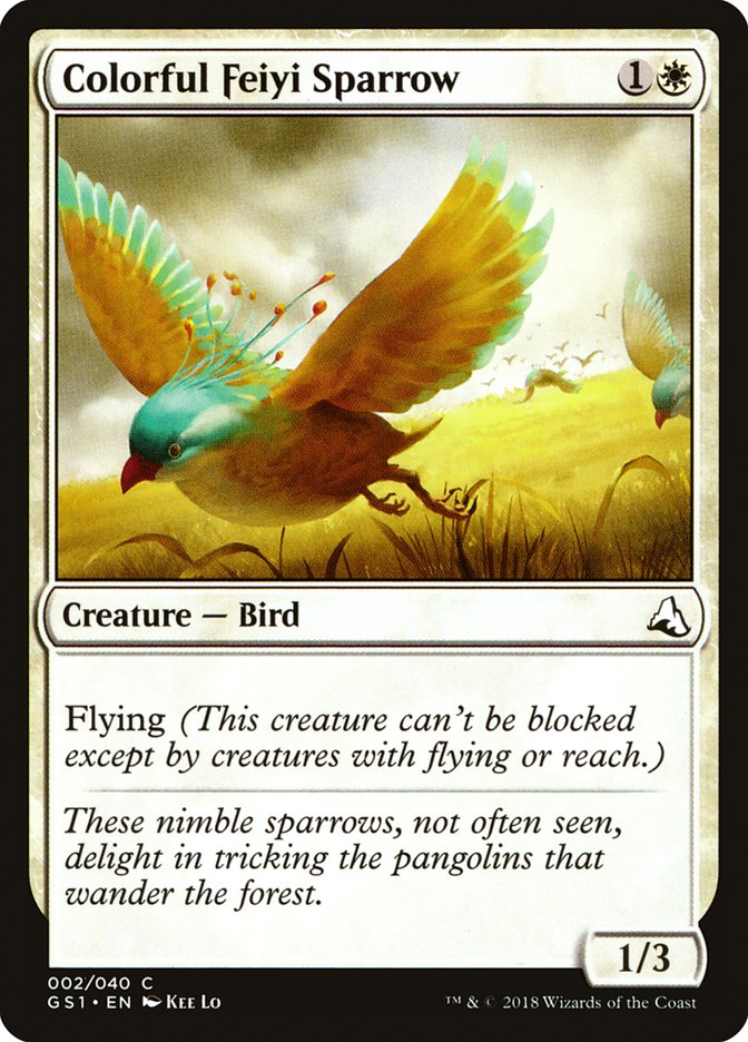 Colorful Feiyi Sparrow, Global Series Jiang Yanggu &amp; Mu Yanling Card Art