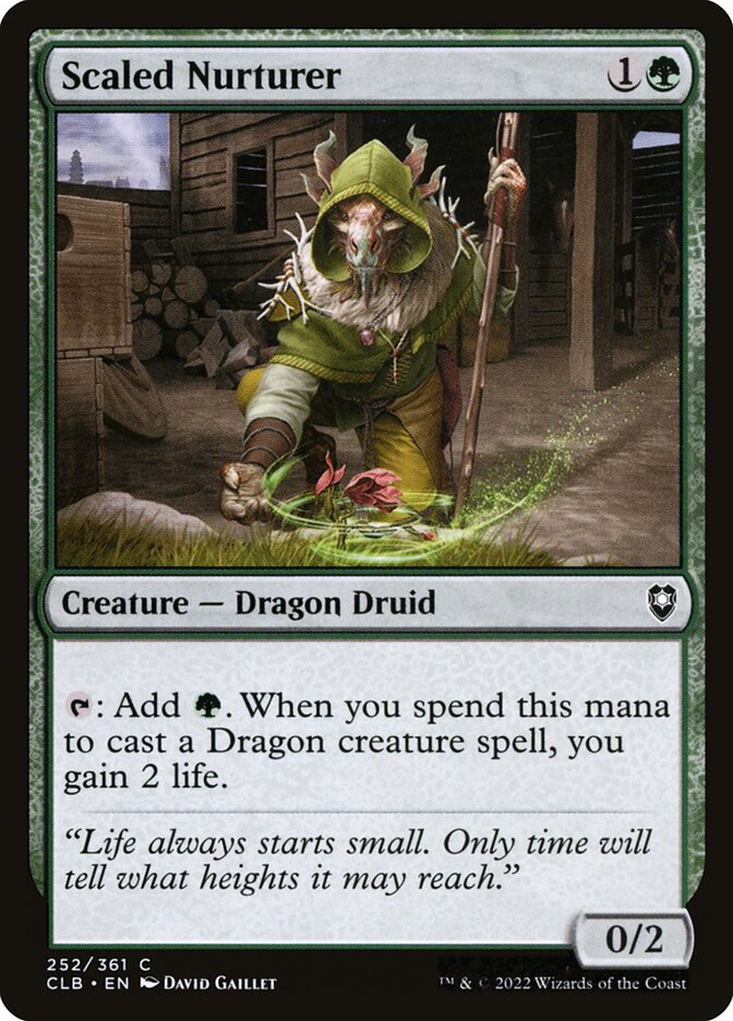 Scaled Nurturer, Commander Legends: Battle For Baldur'S Gate Card Art