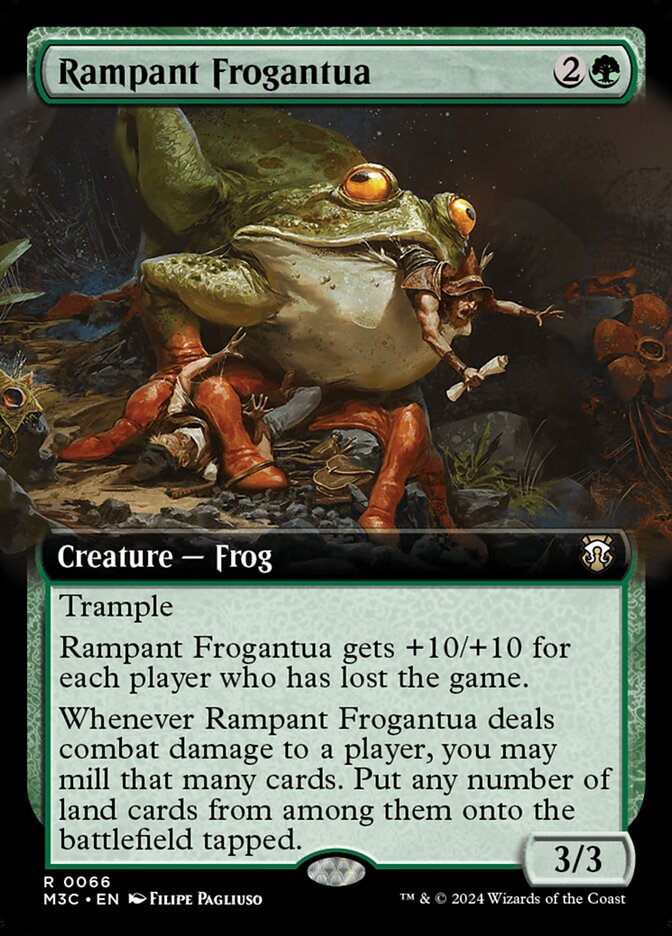 Rampant Frogantua, Modern Horizons 3 Commander Card Art