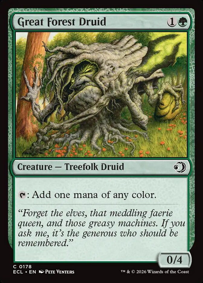 Great Forest Druid, Lorwyn Eclipsed Card Art