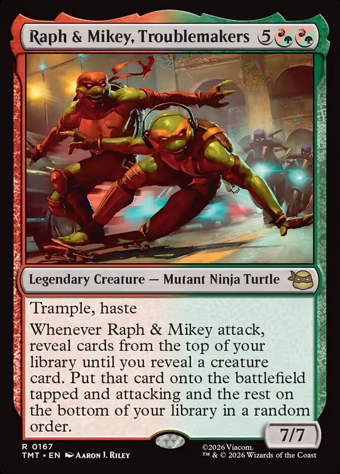Raph &amp; Mikey, Troublemakers, Teenage Mutant Ninja Turtles Card Art