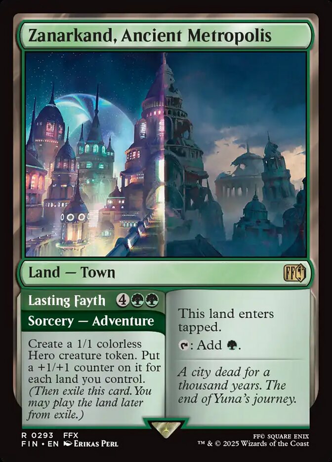 Zanarkand, Ancient Metropolis // Lasting Fayth, Final fantasy Card Art