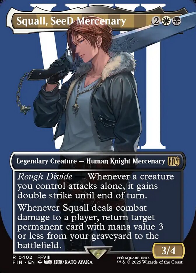 Squall, SeeD Mercenary, Final fantasy Card Art