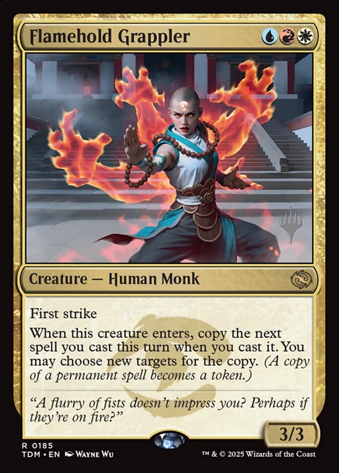 Flamehold Grappler, Tarkir: Dragonstorm Promos Card Art
