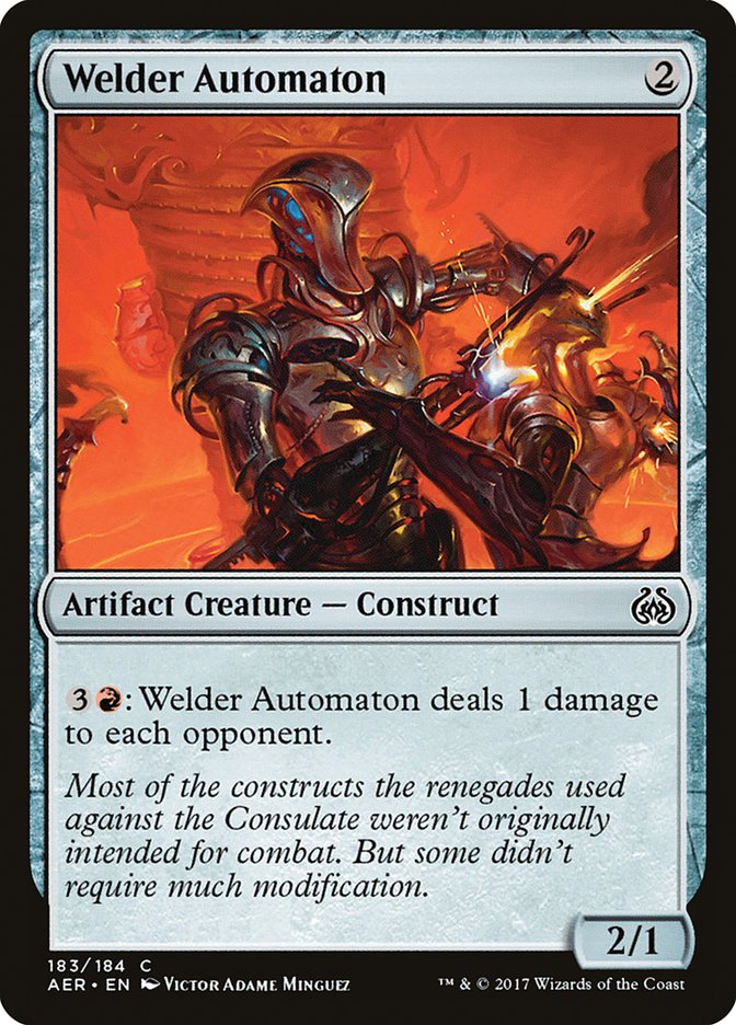 Welder Automaton, Aether revolt Card Art