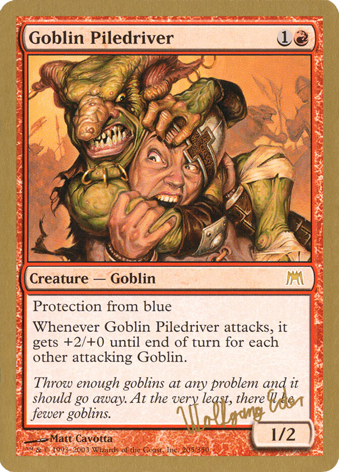 Goblin Piledriver, World Championship Decks 2003 Card Art