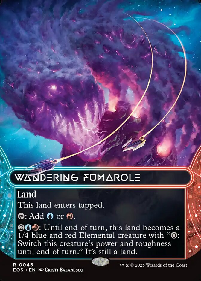 Wandering Fumarole, Edge of eternities: stellar sights Card Art