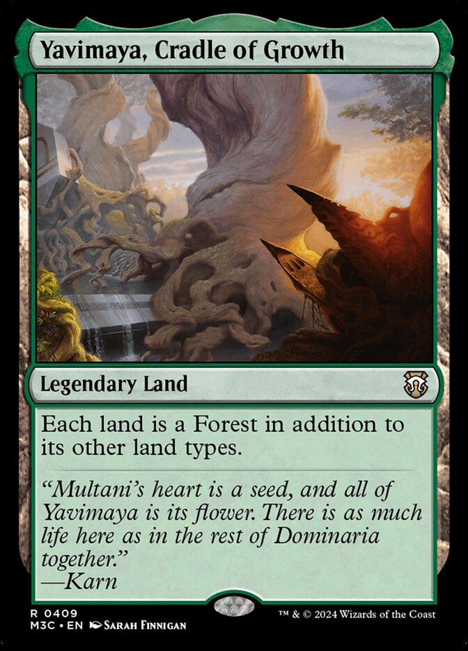 Yavimaya, Cradle of Growth, Modern Horizons 3 Commander Card Art