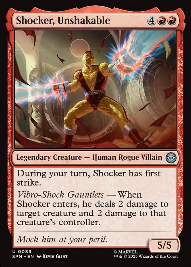 Shocker, Unshakable, Marvel&