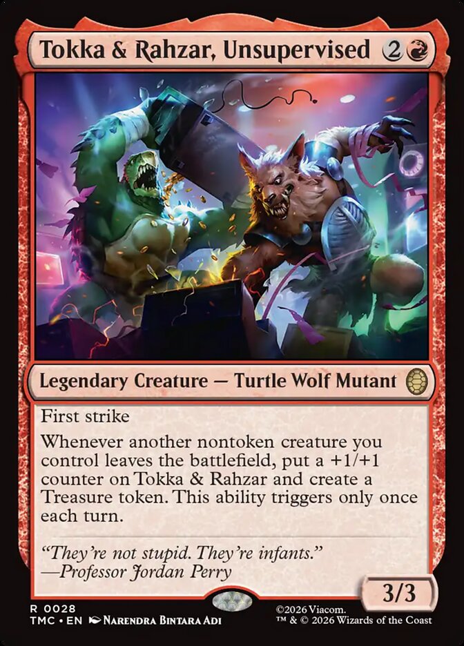 Tokka &amp; Rahzar, Unsupervised, Teenage Mutant Ninja Turtles Eternal Card Art