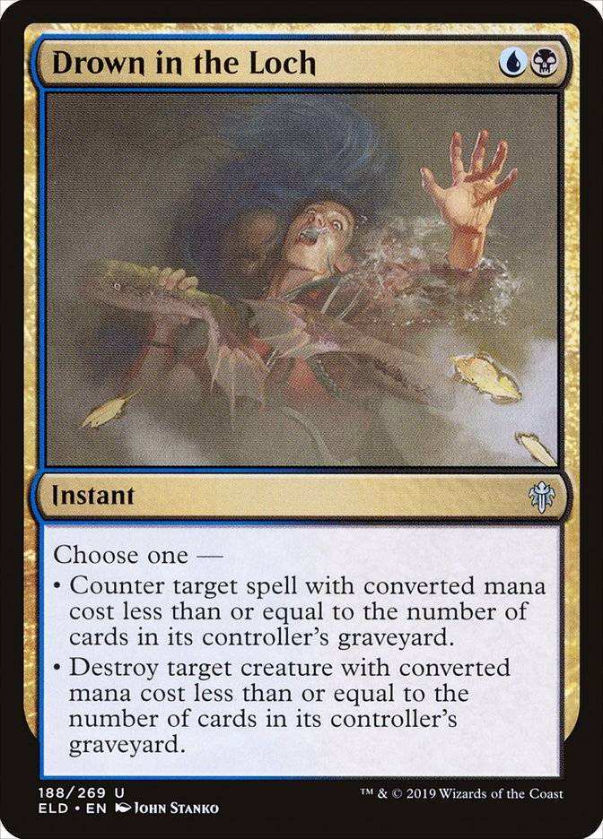 Drown in the Loch, Throne of eldraine Card Art