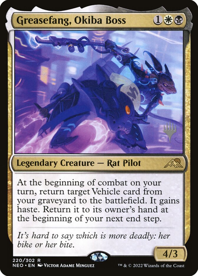 Greasefang, Okiba Boss, Kamigawa: Neon Dynasty Promos Card Art