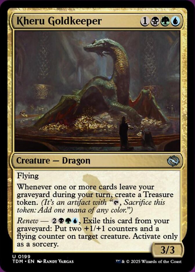 Kheru Goldkeeper, Tarkir: dragonstorm Card Art