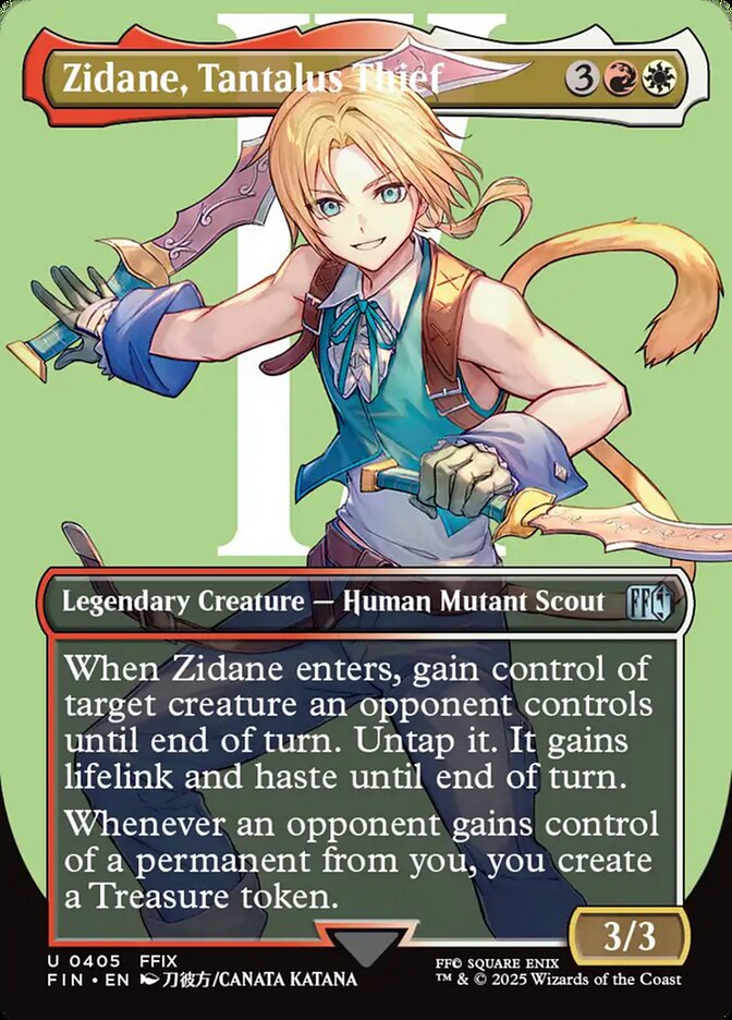 Zidane, Tantalus Thief, Final fantasy Card Art