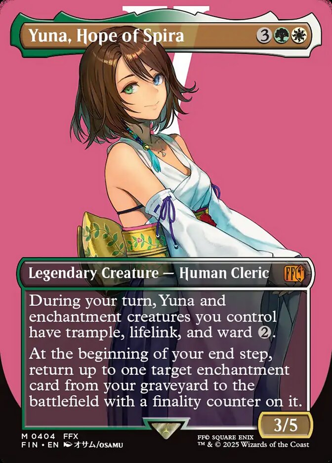 Yuna, Hope of Spira, Final fantasy Card Art