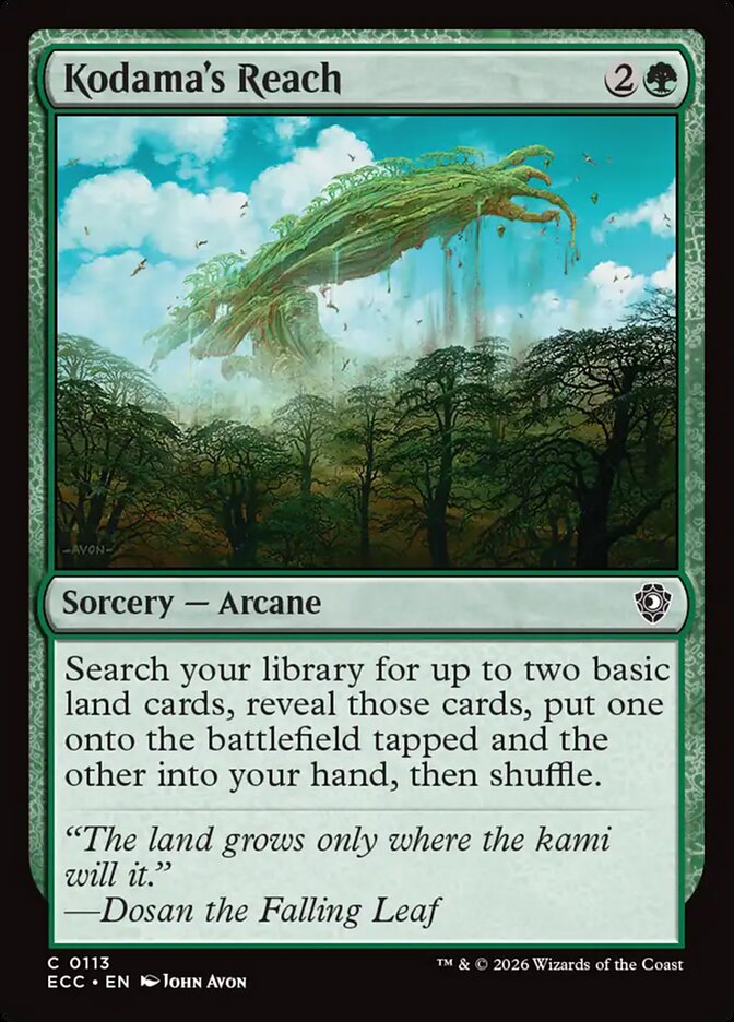Kodama's Reach, Lorwyn Eclipsed Commander Card Art