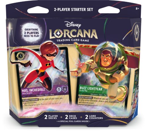 Lorcana - Two Player Starter Set - Wilds Unknown - Mrs. Incredible &amp; Buzz Lightyear