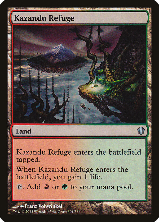 Kazandu Refuge, Commander 2013 Card Art