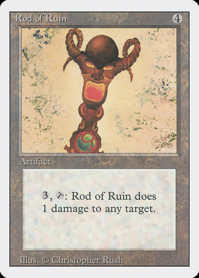 Rod of Ruin, Revised Edition Card Art
