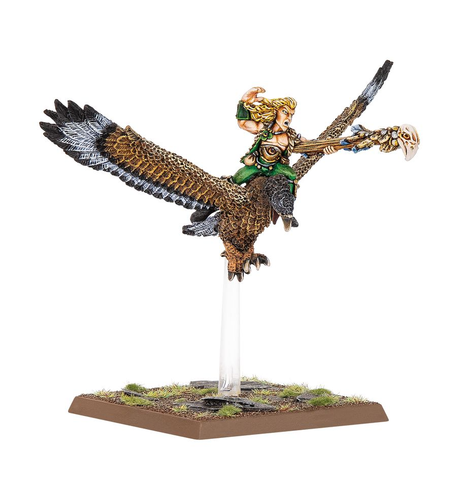 Warhammer: The Old World - Wood Elf Realms - Elf Mage on Warhawk