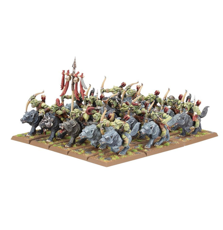 Warhammer: The Old World - Orc &amp; Goblin Tribes - Goblin Wolf Rider Mob
