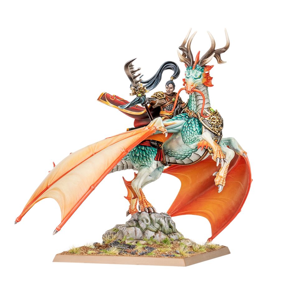 Warhammer: The Old World - Grand Cathay - Shugengan Lord on Great Spirit Longma
