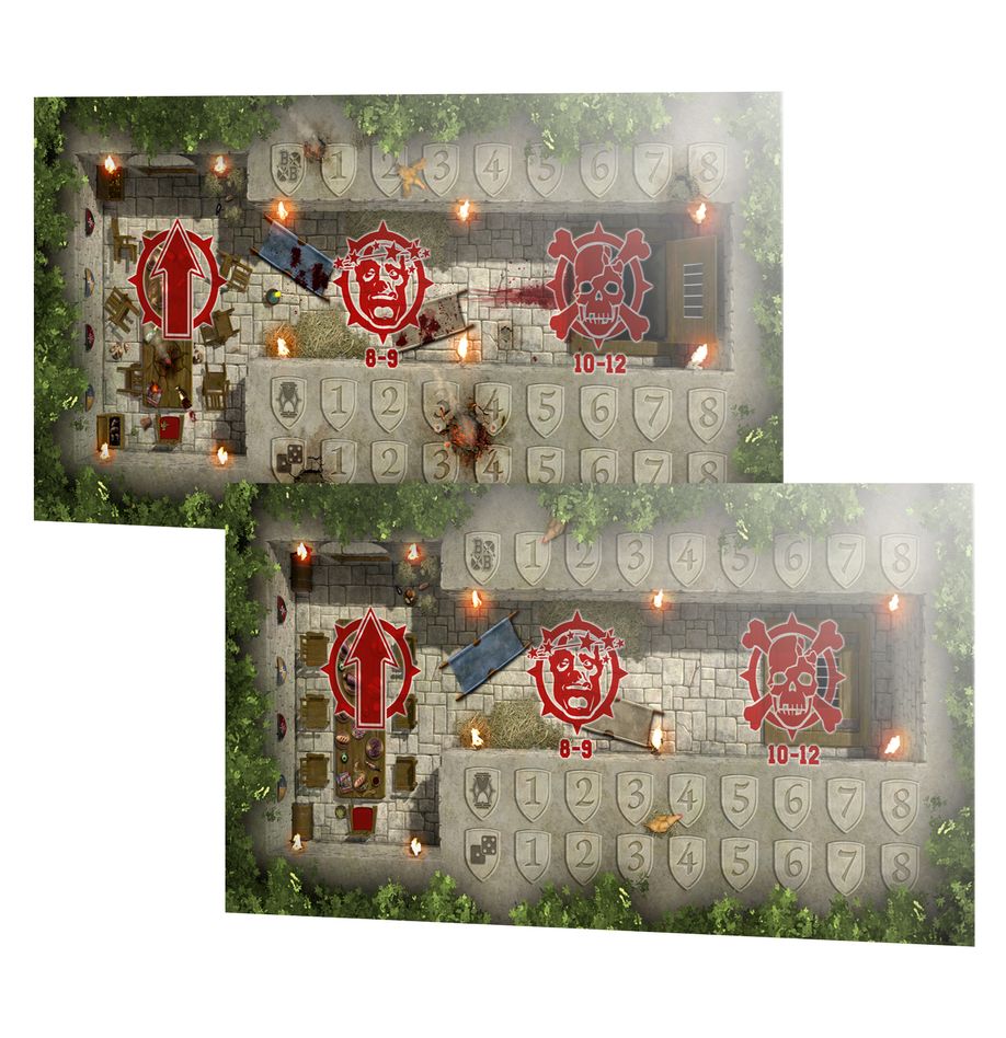 Blood Bowl - Pitch and Dugouts - Bretonnians