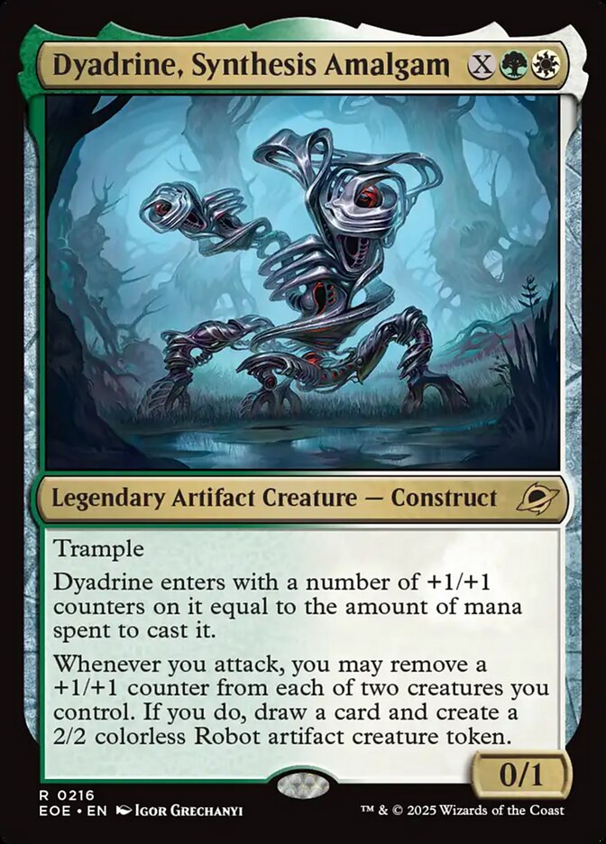 Dyadrine, Synthesis Amalgam, Edge of eternities Card Art