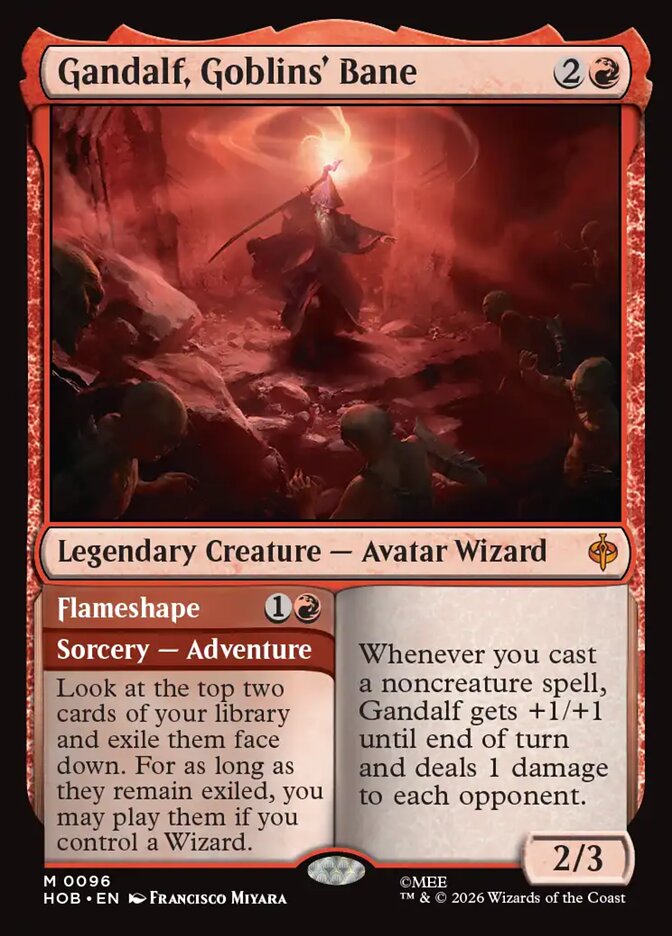 Gandalf, Goblins' Bane // Flameshape, The Hobbit Card Art