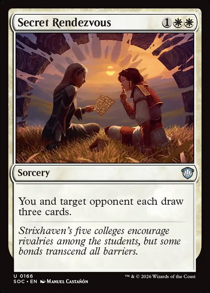 Secret Rendezvous, Secrets Of Strixhaven Commander Card Art