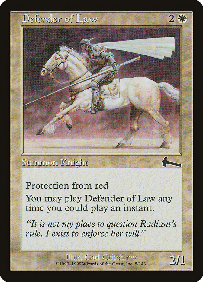Defender of Law, Urza&