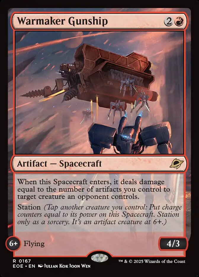 Warmaker Gunship, Edge Of Eternities Card Art