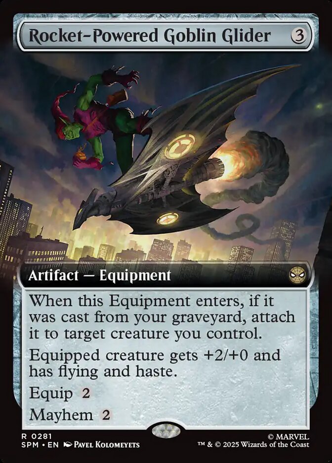 Rocket-Powered Goblin Glider, Marvel'S Spider-Man Card Art